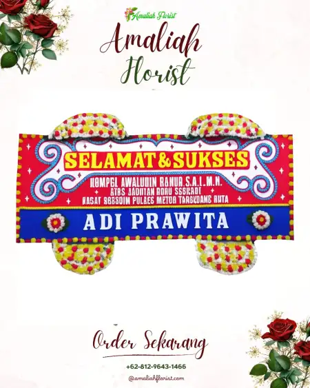 Papan Bunga Ucapan Selamat Pongangan